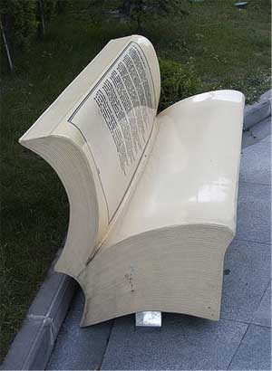 banc en livre